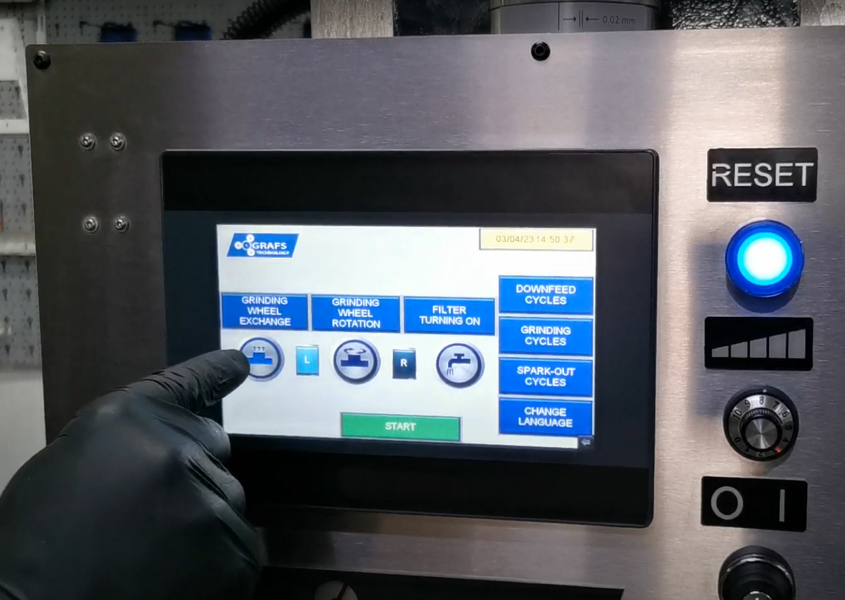 Automatyczna szlifierka do noży rębaków, noży strugarskich, noży systemu TERSA - GRAFS GR180 - obrazek 2